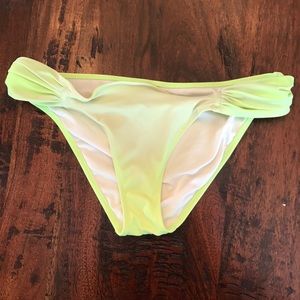 Victoria's Secret bikini bottom, neon green, small